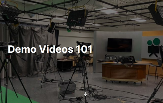 Microlearning: Video Shoot